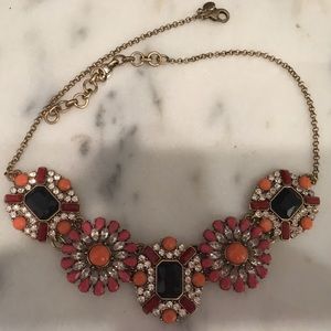 J. Crew Jewelry - J. Crew Navy Pink Gold Necklace (Jewelry bag incl) J. Crew Jewelry - J. Crew Navy Pink Gold Necklace (Jewelry bag incl)